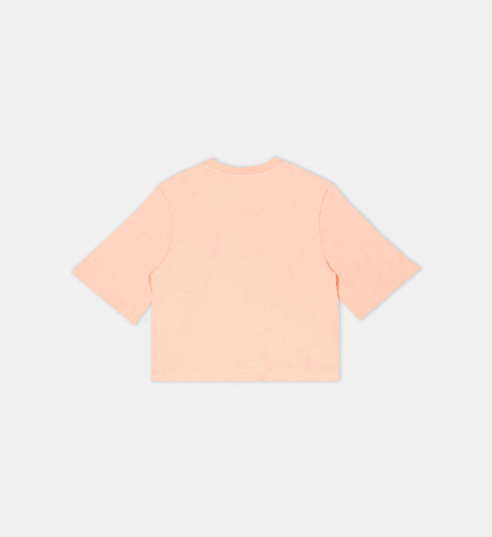 تيشيرت قطن جيرسيه بطبعة استوائية تيشيرت قطن جيرسيه بطبعة استوائية