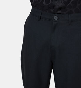 بنطال عريض الساقين بخصر متوسط