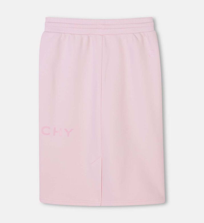 Metallic Logo Print Fleece Skirt Metallic Logo Print Fleece Skirt