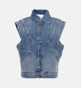 Sleeveless Denim Vest
