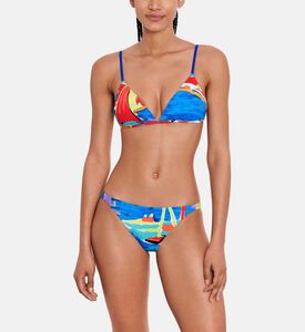 Triangle Printed Bikini Top
