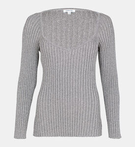 لوركس كوت مضلع بلوزة طويلة الأكمام