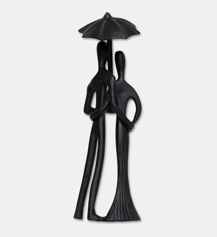 Home Deco and More Couple Umbrella Figurine Sculpture, Packshot View