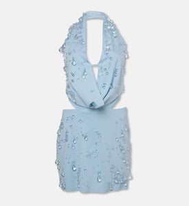Cult Gaia Issey Droplet Glass Beads Embellished Mini Dress, Packshot View