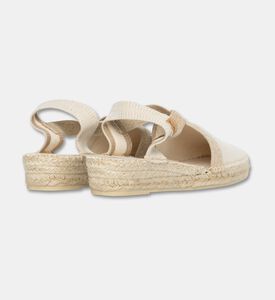 Toni Pons Verdi Vegan Canvas Wedge Espadrille, Off-white, Eu-42, Packshot View