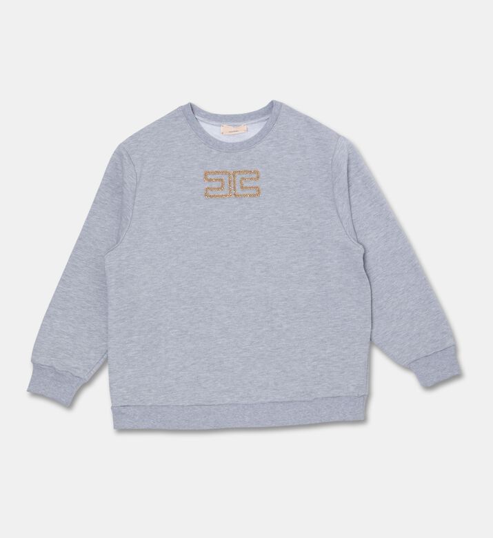 La Mia Bambina Sweater, Grey, 12.5y, Packshot View