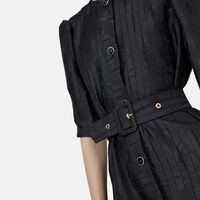 Button-down Flared Midi Dress