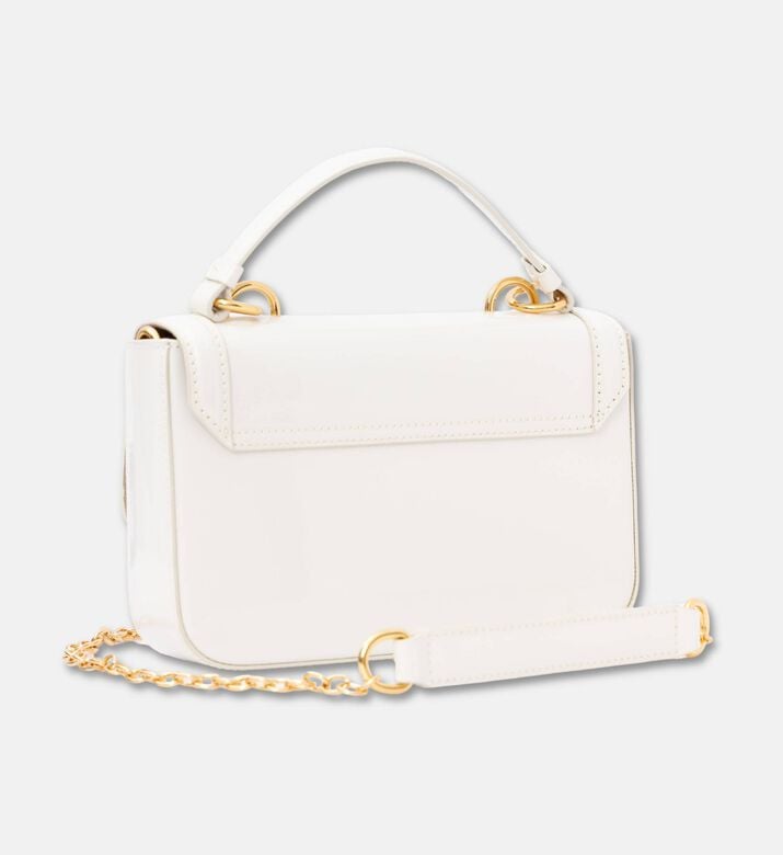 Luisa Spagnoli Inante Gold-tone Hardware Bag, White, Packshot View