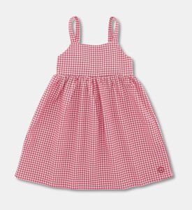 My Little Thieves Cotton-linen Gingham Strappy Dress, Packshot View