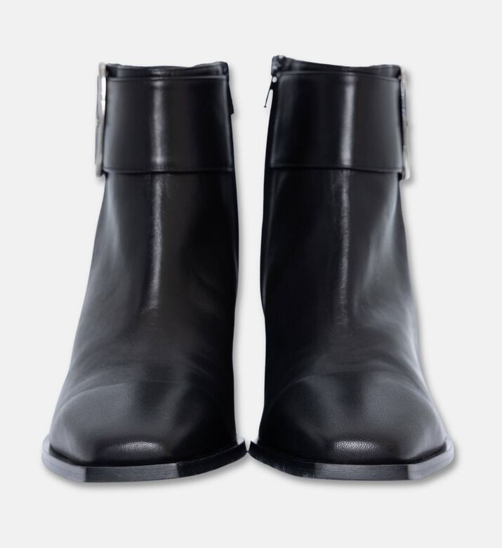 Albano Oversized Buckle Closure Boots, Black, Eu-40, Packshot View