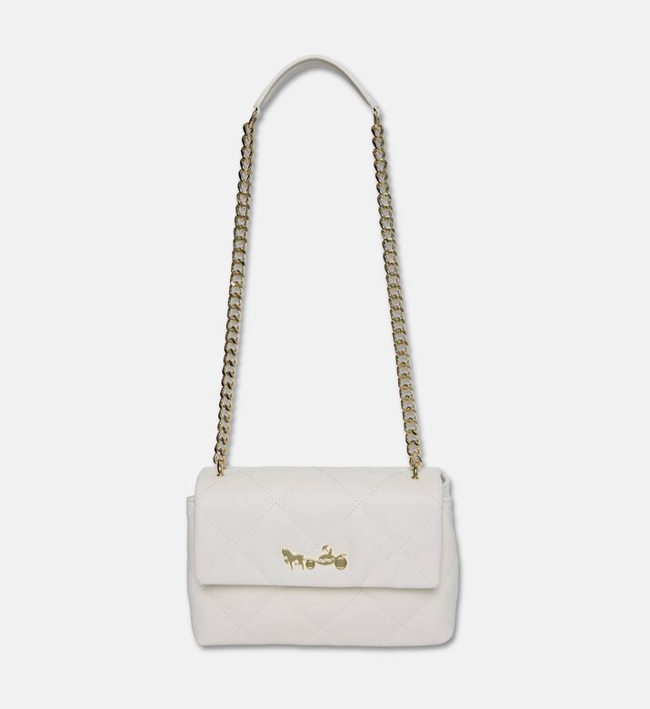 Weill Romy Quilted Leather Shoulder Bag, Ecru, Packshot View
