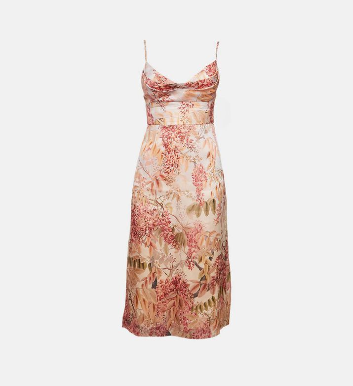 Zimmermann Floral-print Organza Silk Midi Dress Preowned