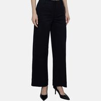 Casual High-waist Wide-leg Pants