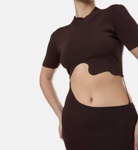 Christopher Esber Cut-out Short-sleeve Maxi Dress, Model View