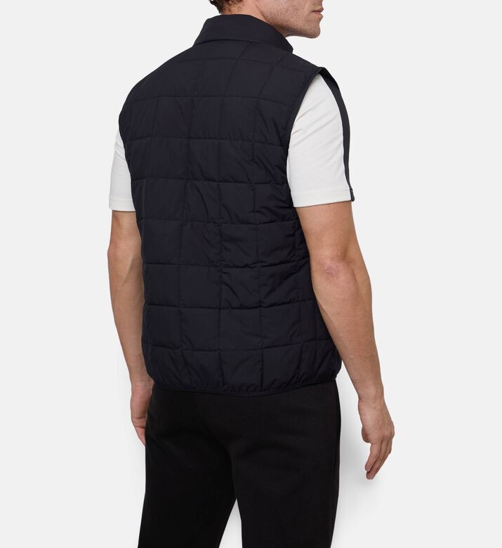 EA7 Padded Quilted Vest, Black, L, Model View