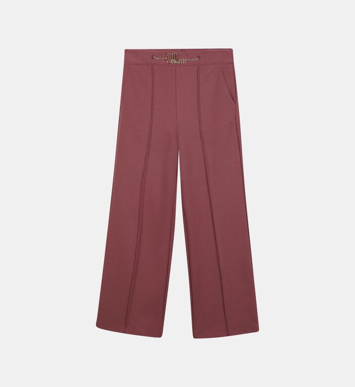 Chain-detail Wide-leg Pants