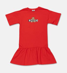 Moschino BKT Teddy Bear Printed Ruffled Hem Dress, Packshot View