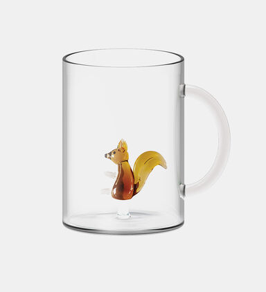 Squirrel Borosilicate Glass Mug