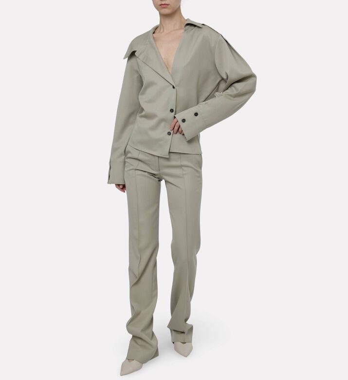 The Attico Tailored Pressed Creases Pants, Model View