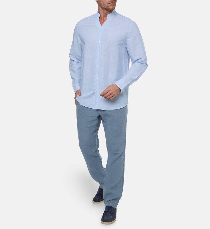 Galeries Lafayette Shirt Hcali, Blue, 39-40, Model View