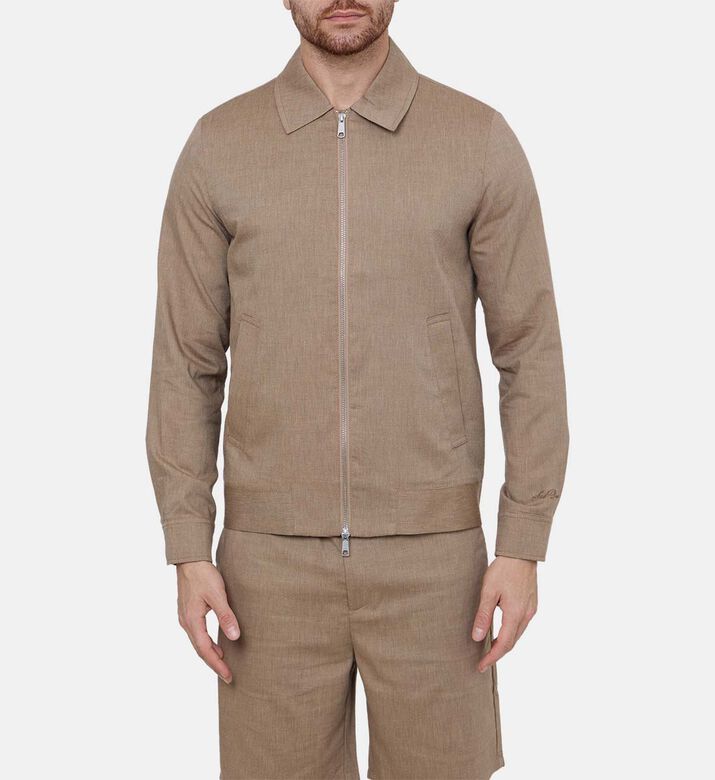 Zip Closure Long-sleeve Jacket