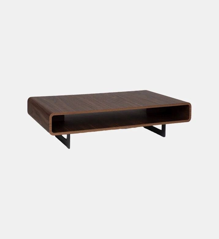 Home Deco and More Mount Rectangular Walnut Coffee Table, Packshot View