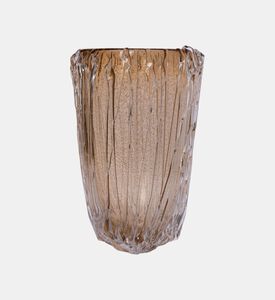 Gileno Medium Alpinia Gold Crystal Vase, Gold, L, Packshot View