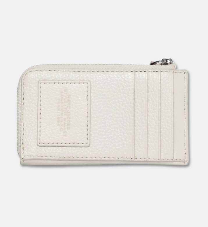 Marc Jacobs Cow Leather Zip Closure Wallet, White, Packshot View