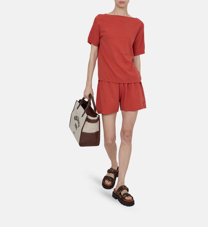 Paxa Elastic Waistband Shorts