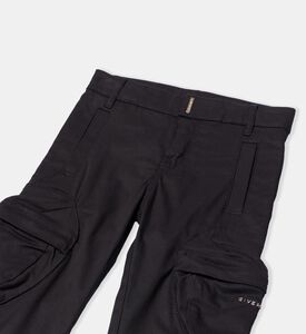 Gabardine Logo Metal Plate Trousers