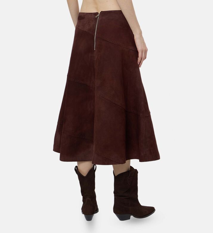 Alice and Olivia Sosie Geometric Panels A-line Skirt, Model View