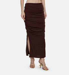 فستان متوسط الطول بدون أكمام بنمط باندو