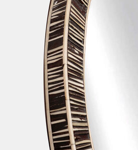 Home Deco and More Round Bone-inlay Wall Mirror, Packshot View