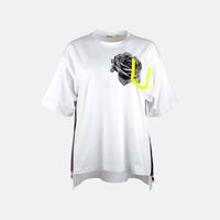 Industrial Pocket Flower Print Cotton T-shirt