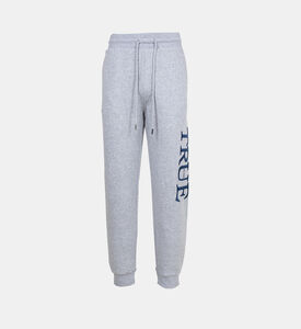 Leg Logo-embroidery Sweatpants