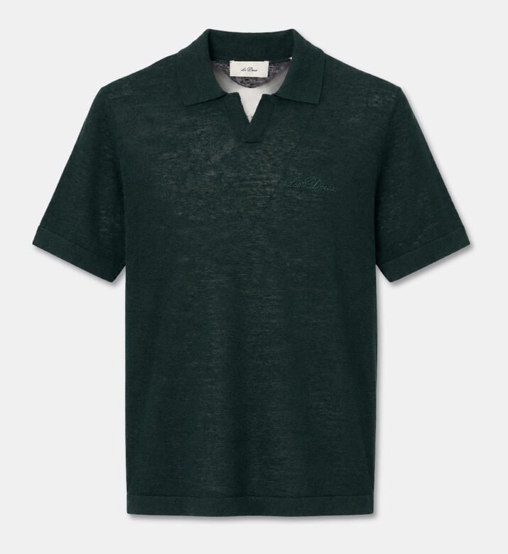 Les Deux Polo Signature, Green, Xl, Packshot View
