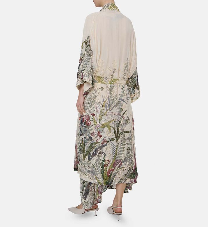 All-over Floral Pattern Kimono