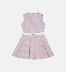 فستان بلا أكمام بطبعة على كامله