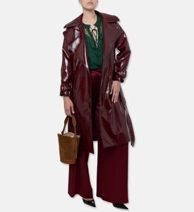 Alice and Olivia Nevada High-gloss Coat, Model View