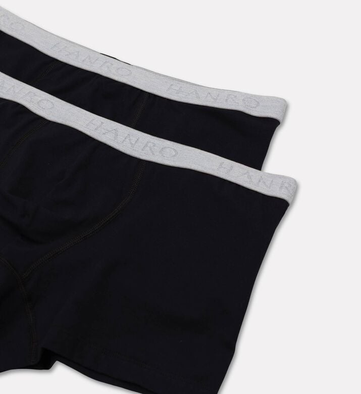 Hanro Cotton Essentials Brief 2-pack, Black, S, Packshot View