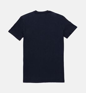 تيشيرت لاونج منسوج بشعار العلامة التجارية