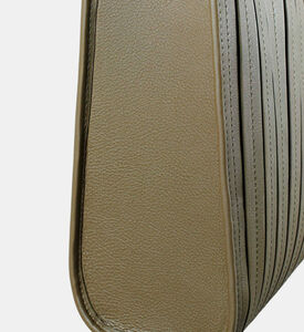 Camille Fournet Gm Calf Leather Pleated Midi Tote Bag, Packshot View