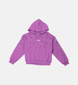 هوديي فتاة مزينة بالكريستال