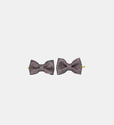 Glitter Bow Hair Ties Set