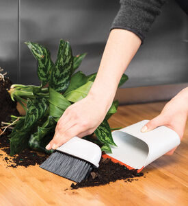 مجموعة فرشاة ومجرفة