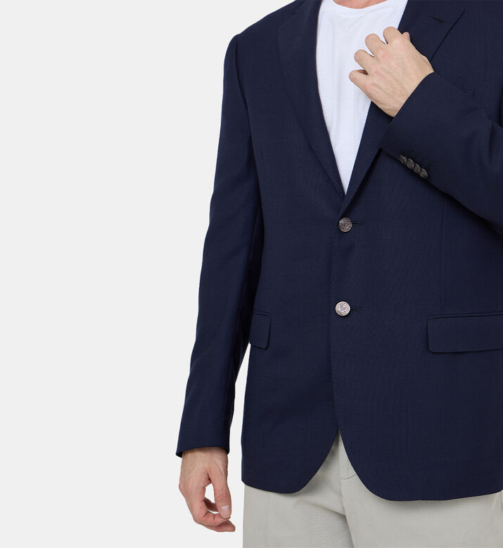 جاكيت بقصة مريحة بصف أزرار