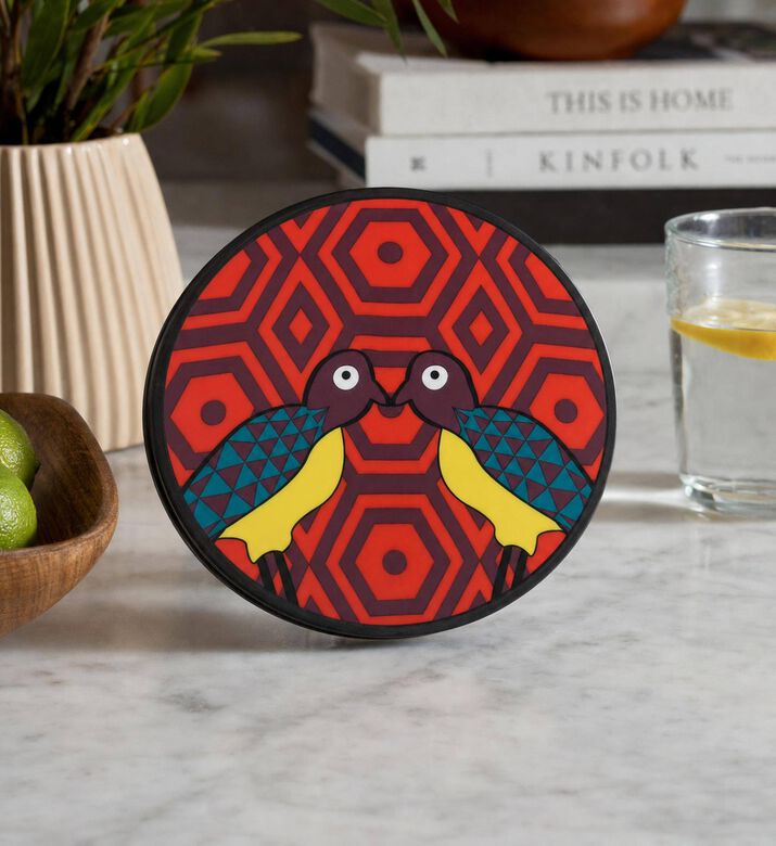 Images D'Orient Birds Of Paradise Plates 4-piece Set L, Model View