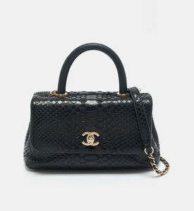 Chanel Preowned Coco Chanel Python Mini Coco Top Handle Bag, Packshot View