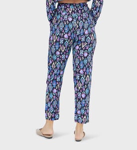 بنطال عالي الارتفاع بتفاصيل عرقية