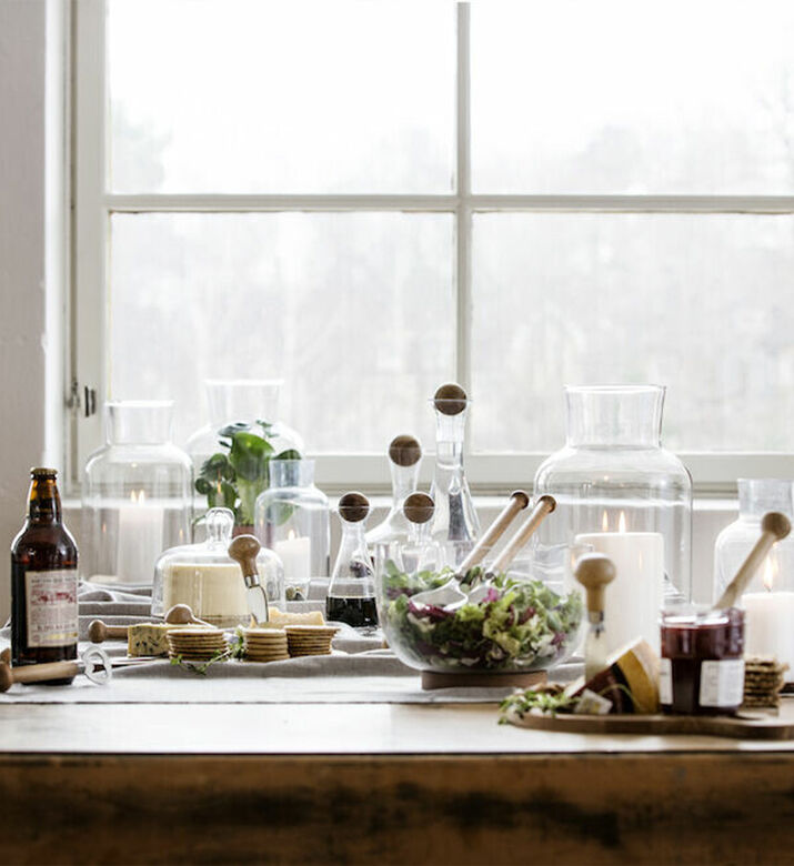 أدوات تقديم السلطة ناتشور من خشب البلوط أدوات تقديم السلطة ناتشور من خشب البلوط